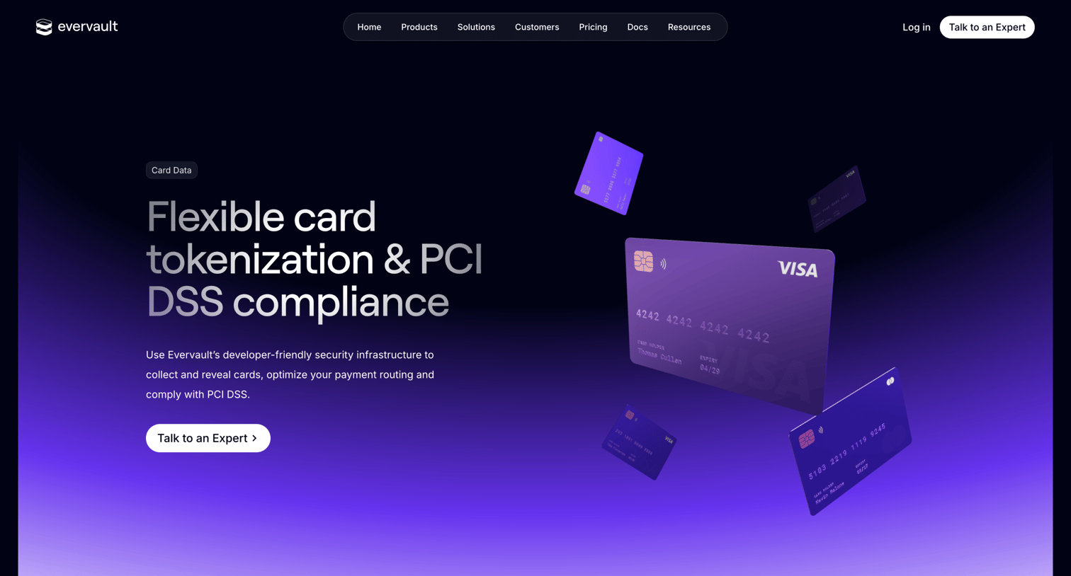 Evervault - Secure Card Data — Evervault screen