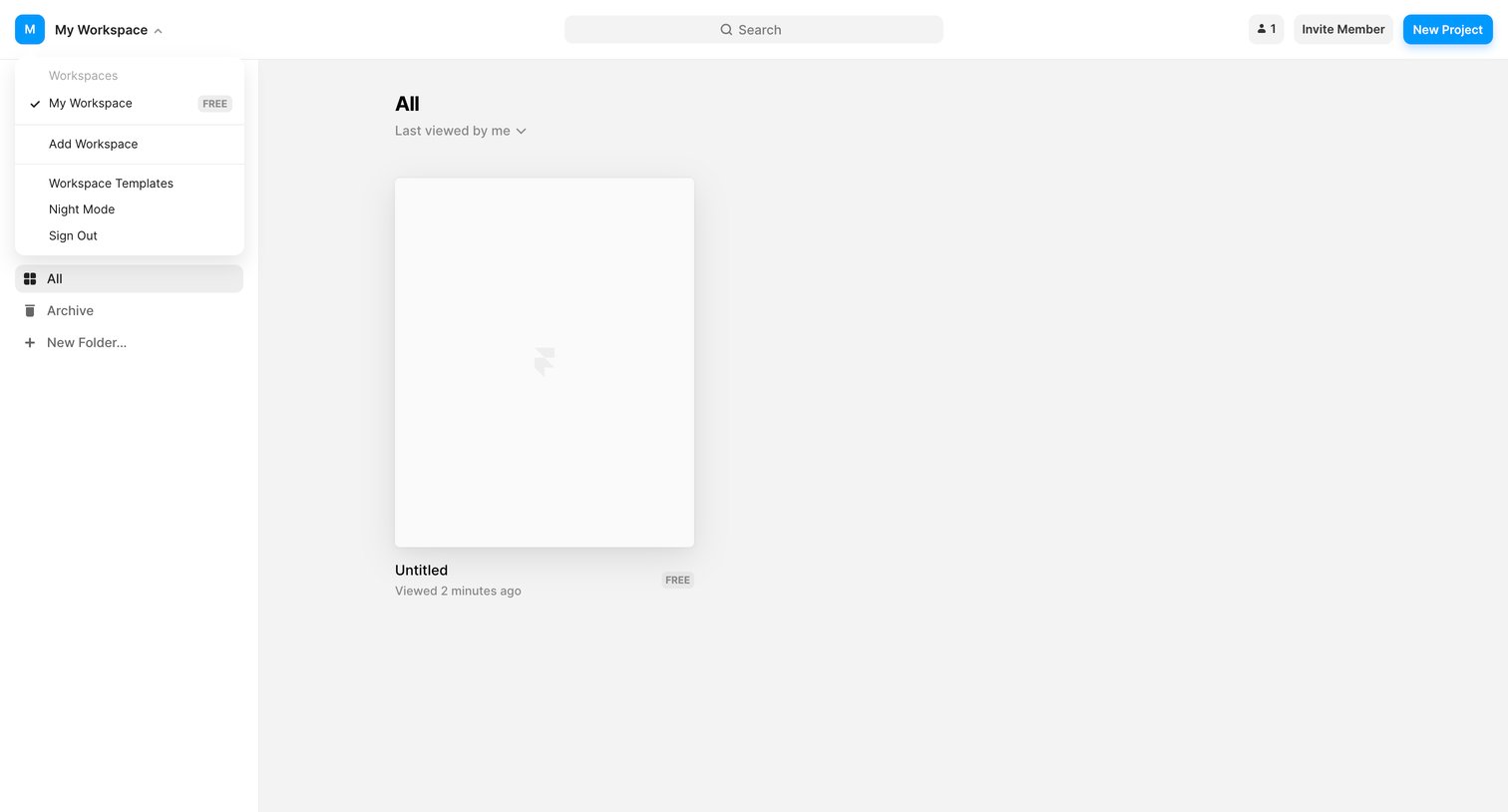 Framer screen