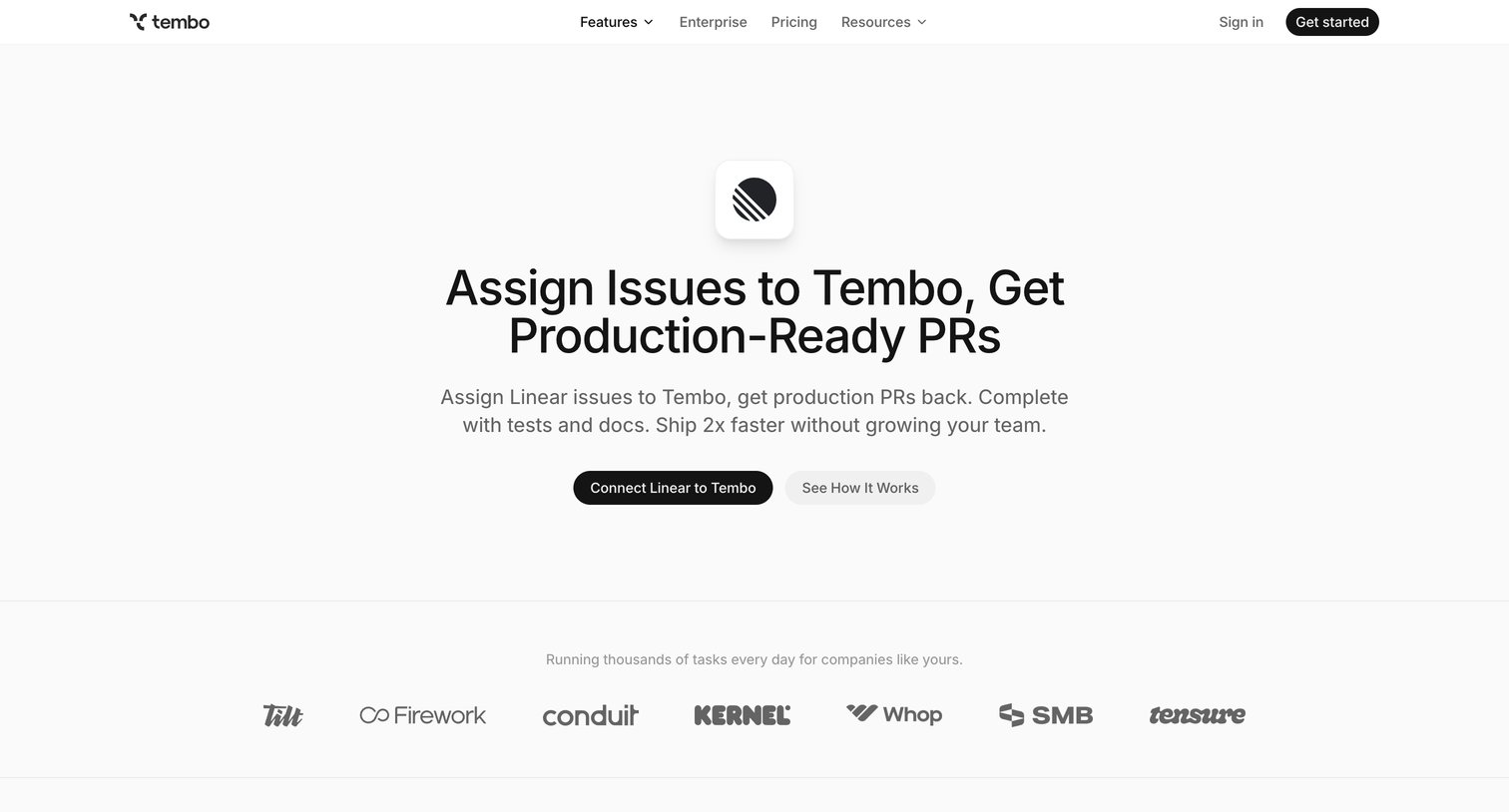Linear AI Integration - Turn Issues Into PRs Tembo from Tembo