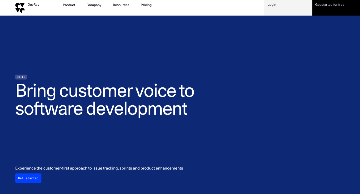 DevRev - DevRev Build | Bring customer voice to software development screen
