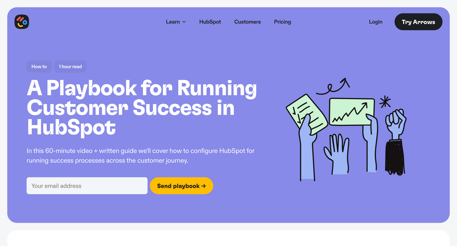 Arrows - A Playbook for Running Customer Success in HubSpot – Arrows screen