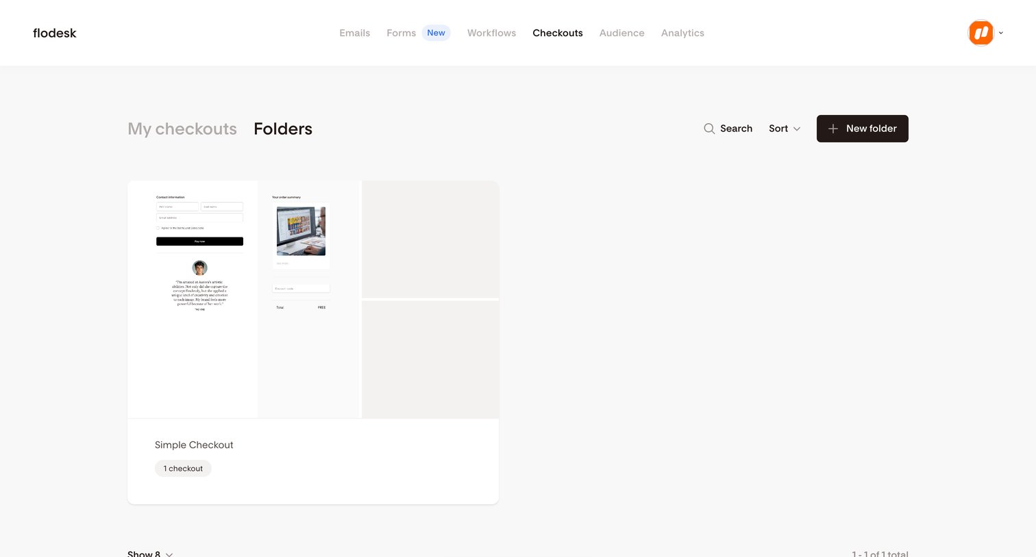 Flodesk - Folders | Flodesk screen