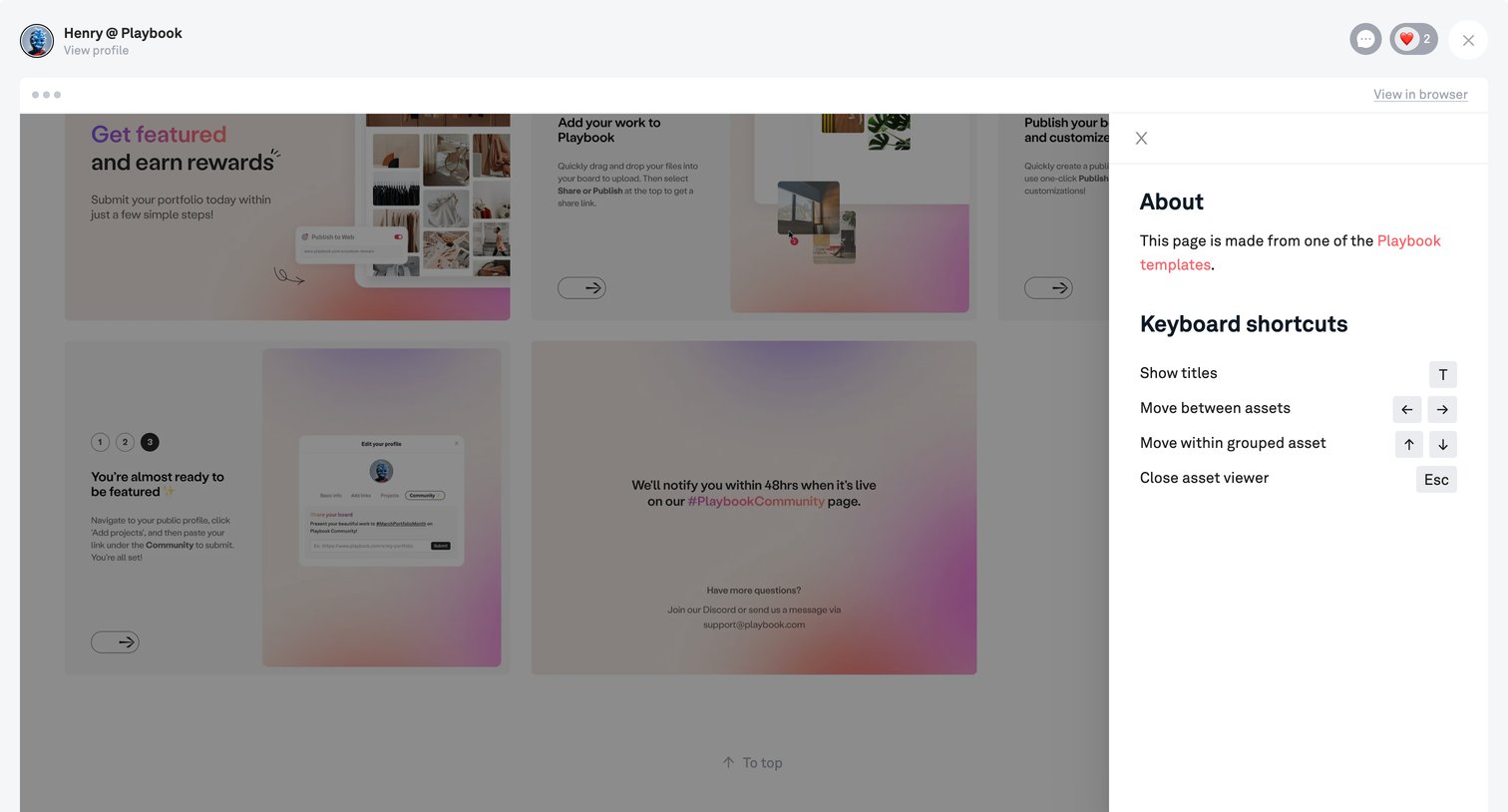 Playbook - MarchPortfolioMonth screen