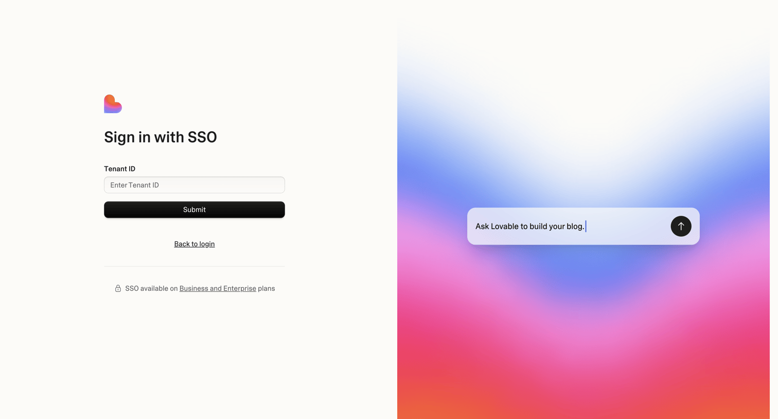 Lovable screen