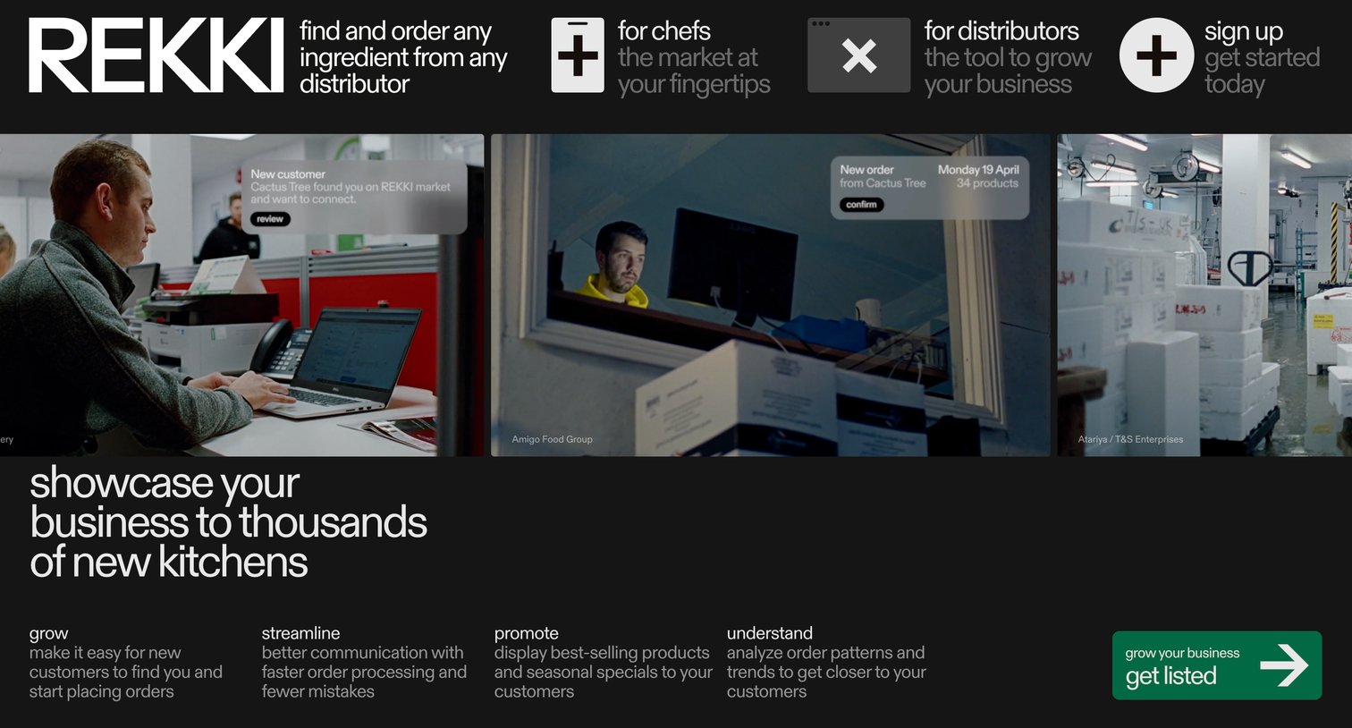 Rekki - REKKI – Reinventing Ordering for Chefs and Distributors screen