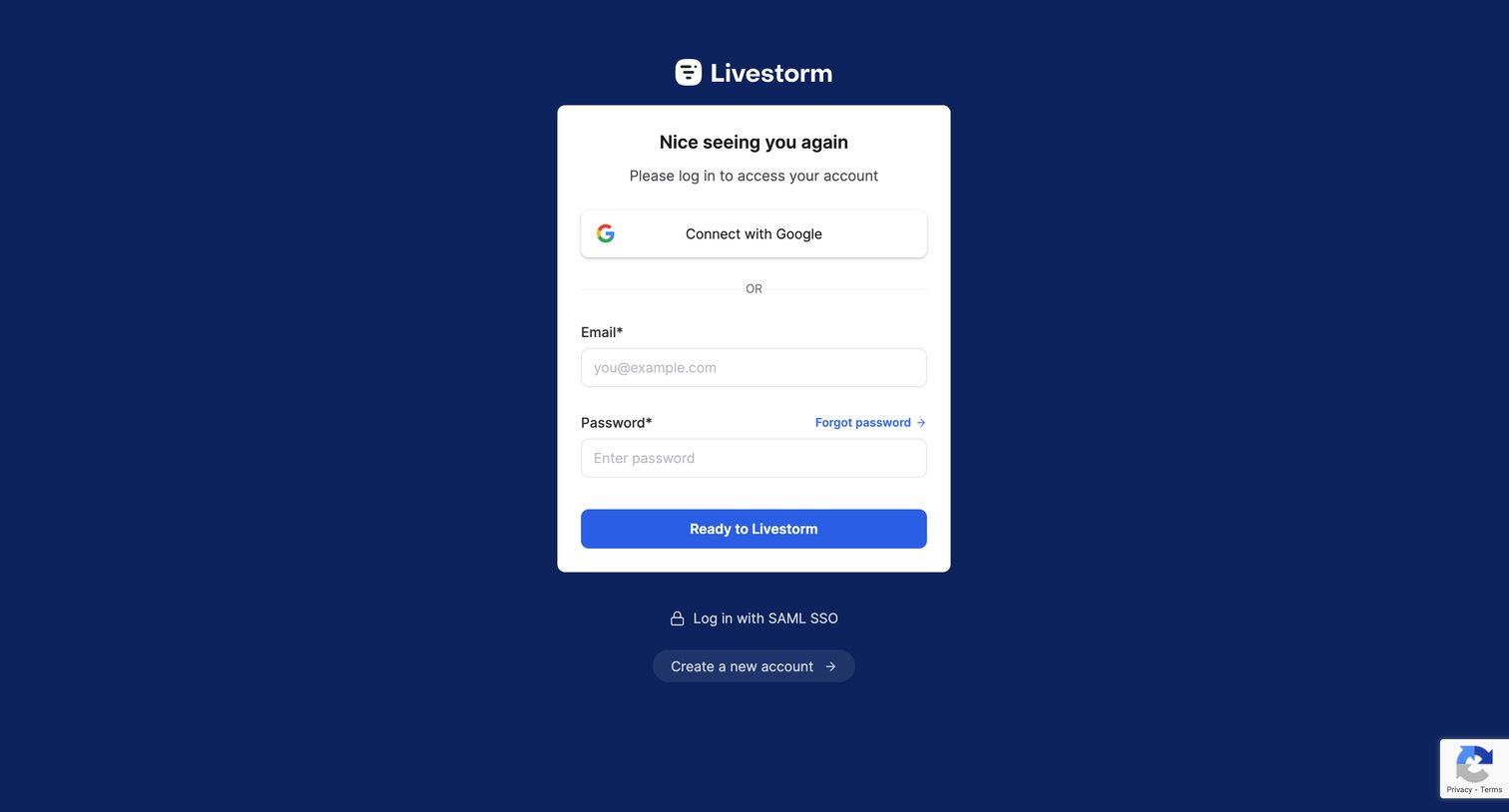 Livestorm - Dashboard | Livestorm screen