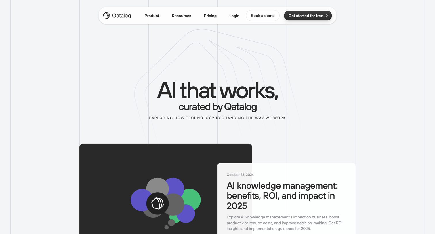 Qatalog - Workplace magazine for modern teams | Qatalog screen