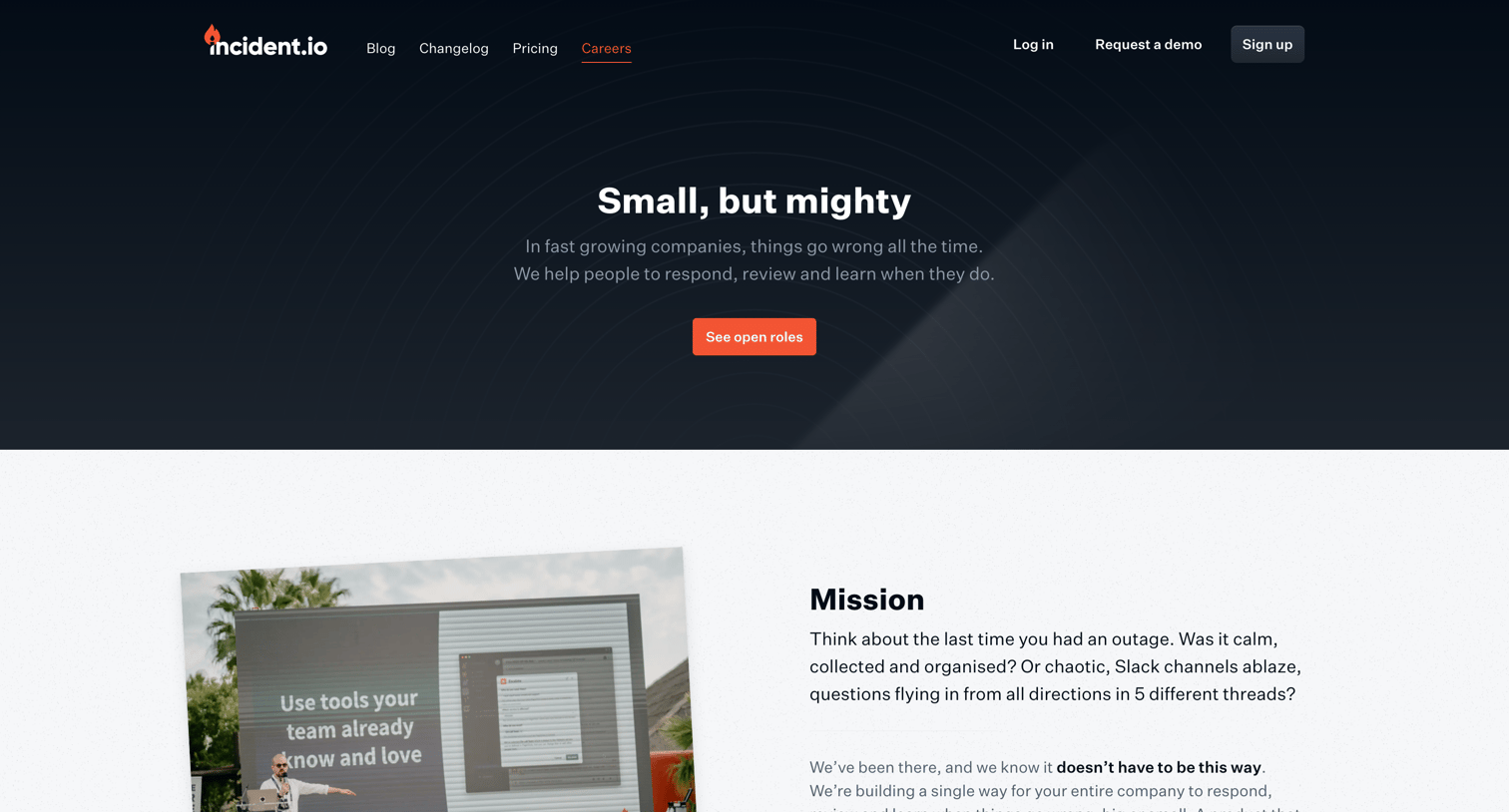 Incident - incident.io - Careers | incident.io screen