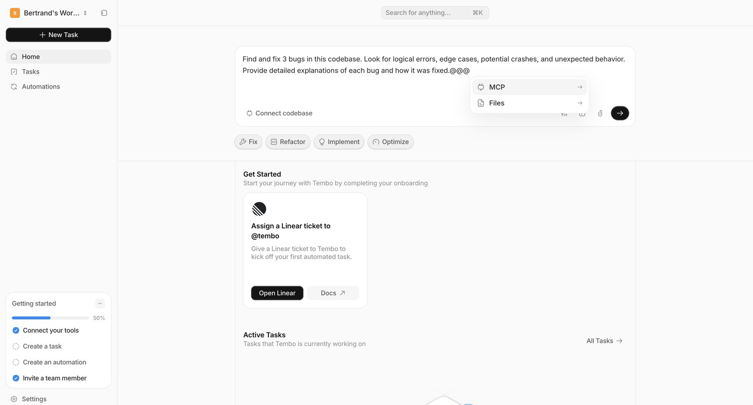 Dashboard — Tembo from Tembo