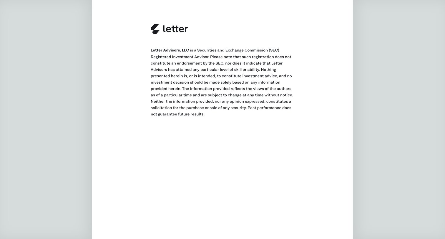 Letter - Letter | Better than banking screen