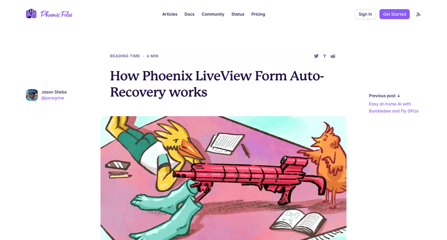 Fly - How Phoenix LiveView Form Auto-Recovery works · The Phoenix Files screen