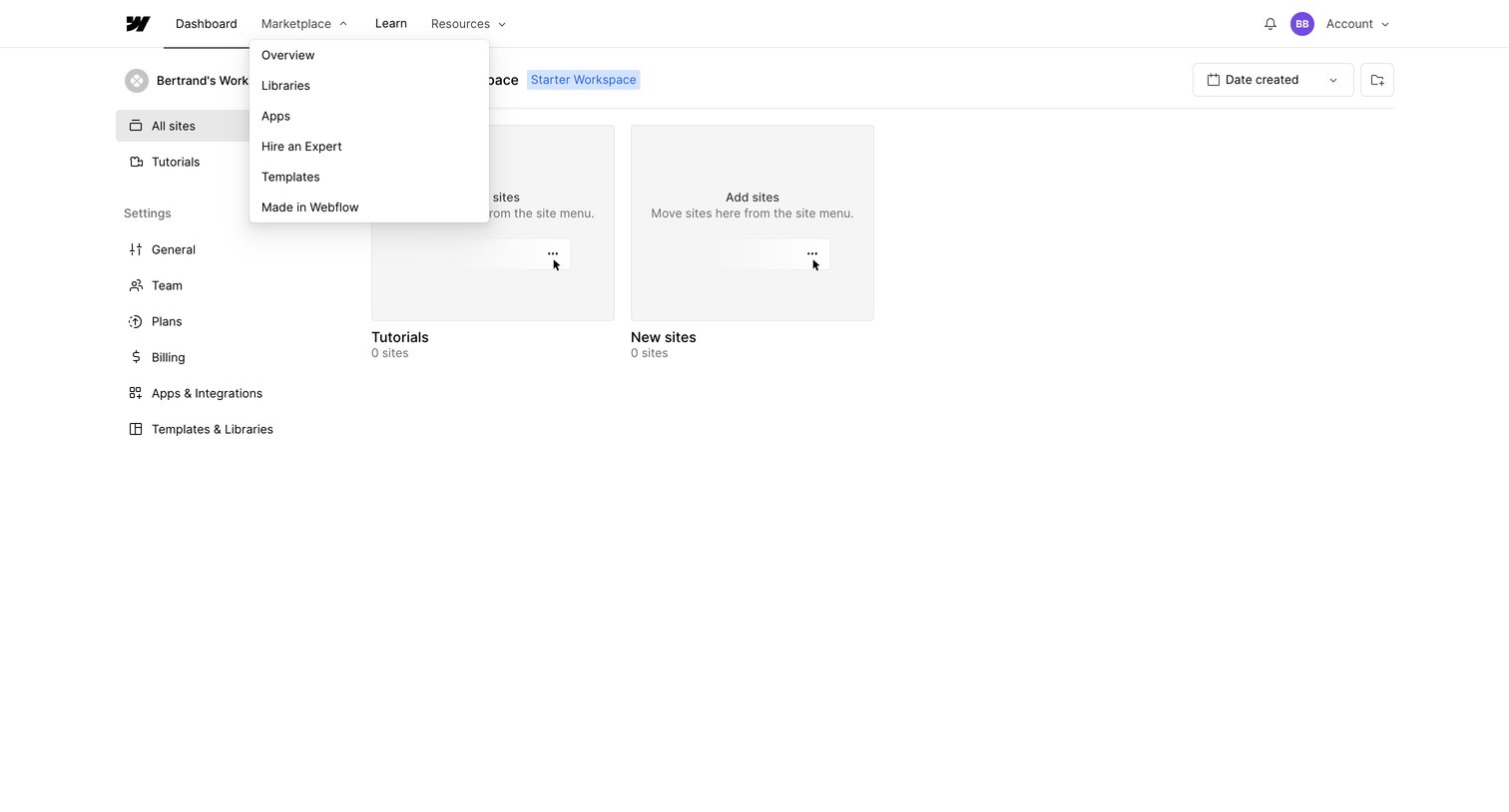 Sites - Webflow from Webflow