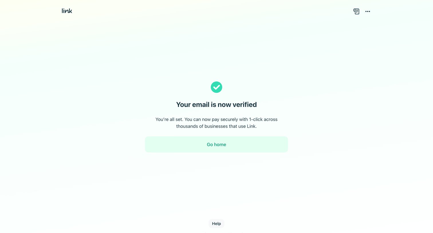 Link screen