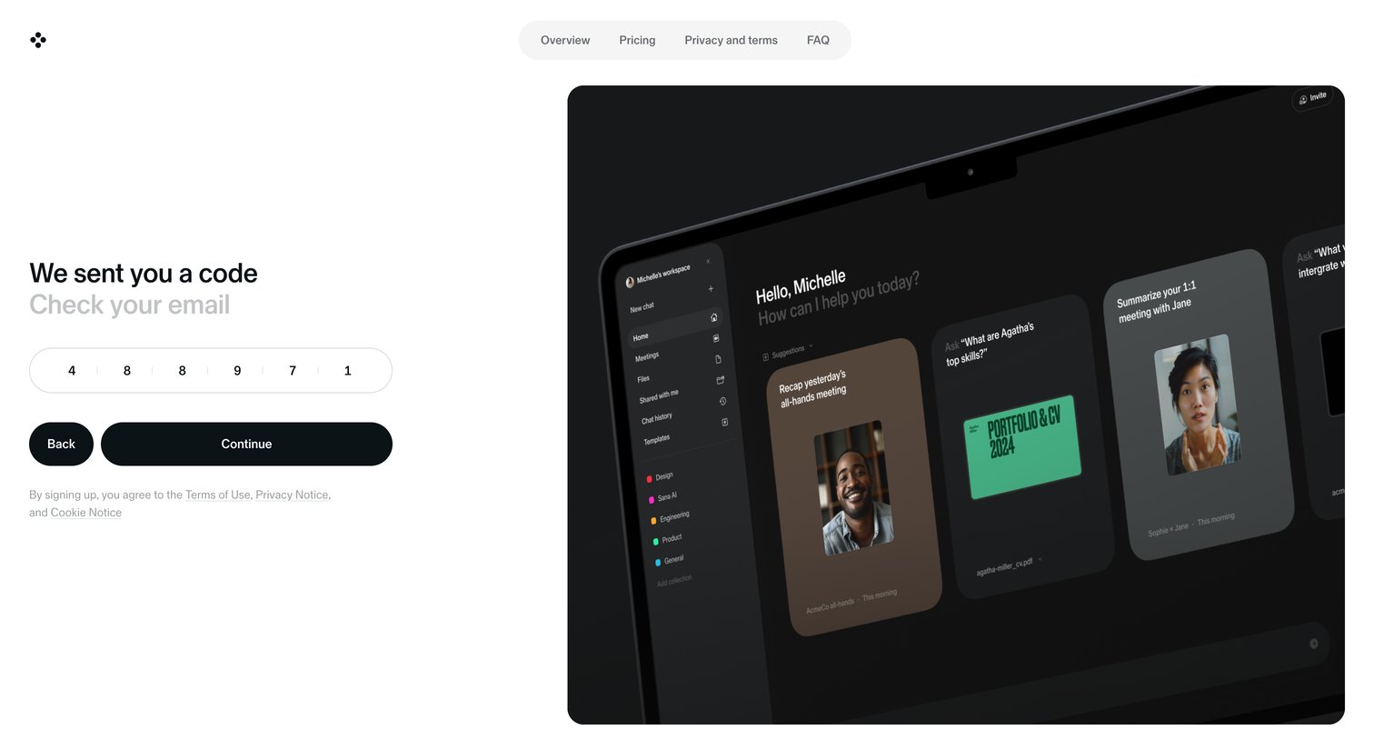Sana - Sana AI screen