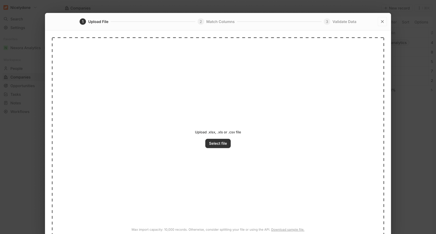 Twenty - All Companies - Companies screen
