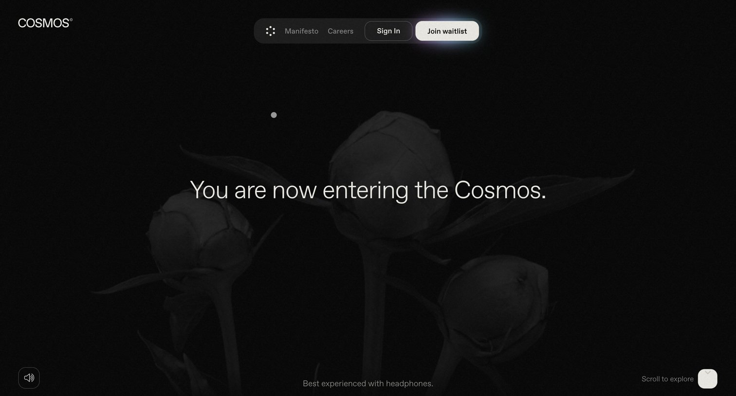 Cosmos - Manifesto — Cosmos screen