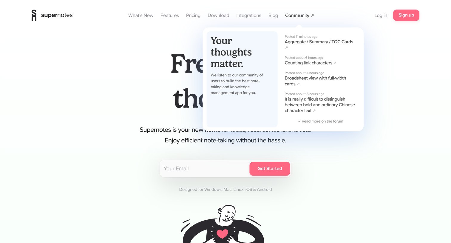 Supernotes - Supernotes | The best collaborative note-taking app screen