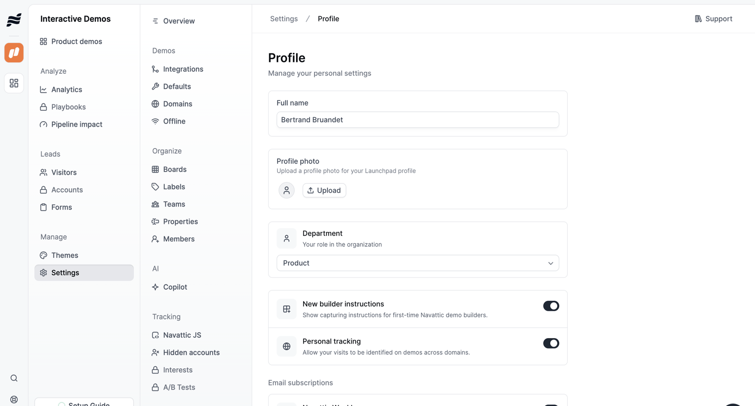 Navattic screen