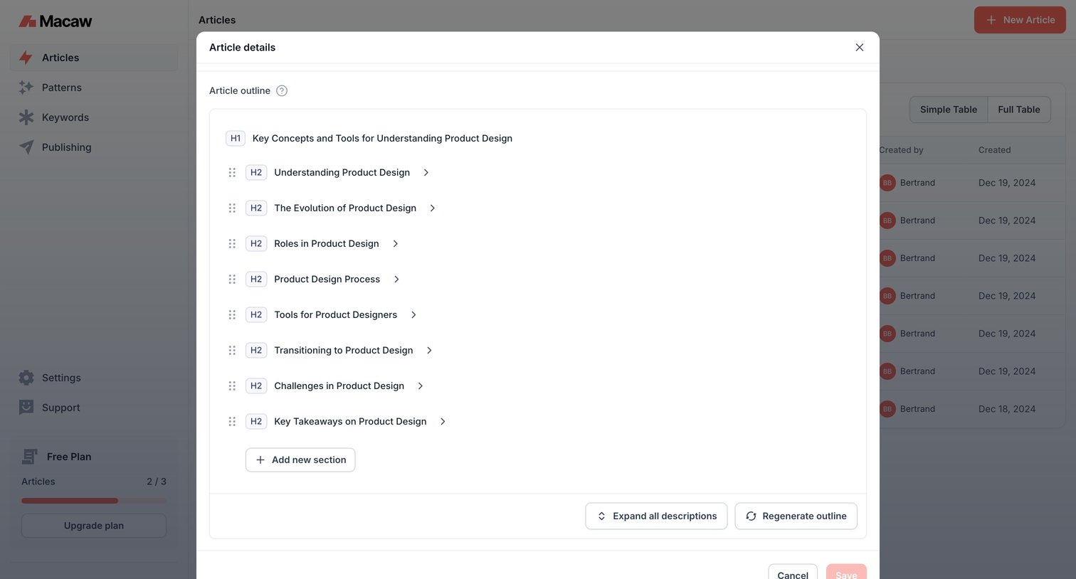 Macaw - Articles | Macaw screen