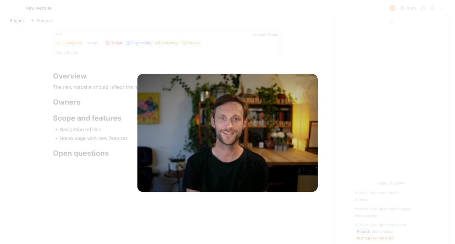 Height - Get started - Height screen
