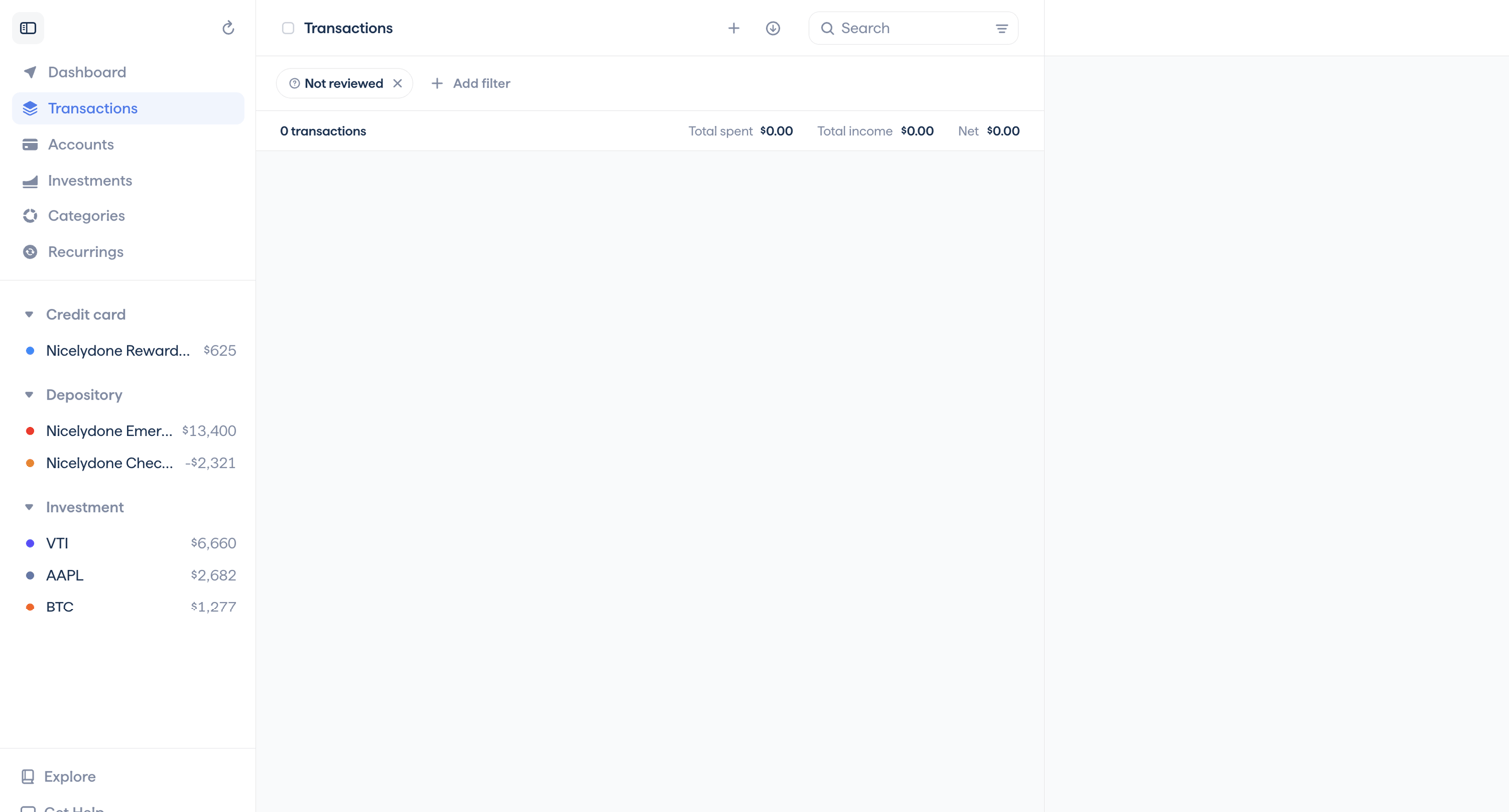 Copilot - Copilot Money | Transactions screen