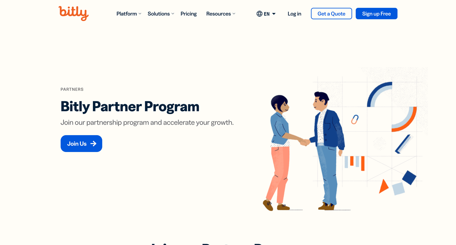 Bitly - Partners - Bitly screen