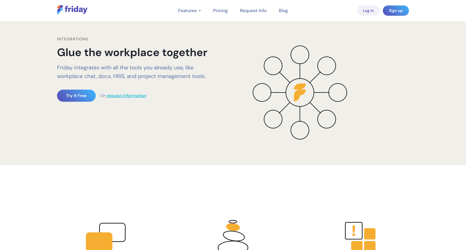 Friday - Integrations | Friday.app screen