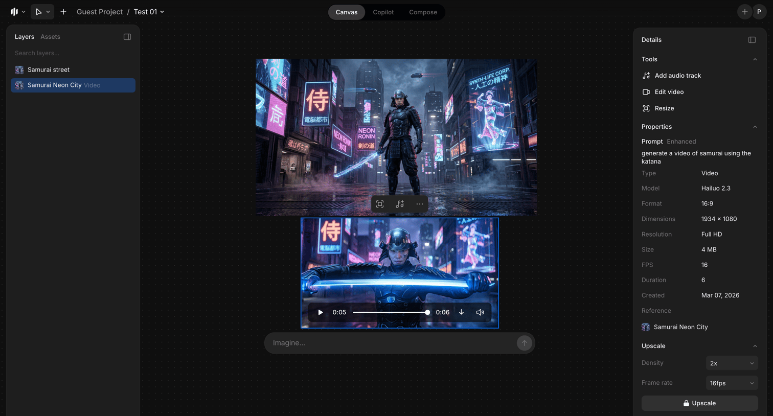 Morphic - Test 01 / Guest Project - Morphic Studio screen