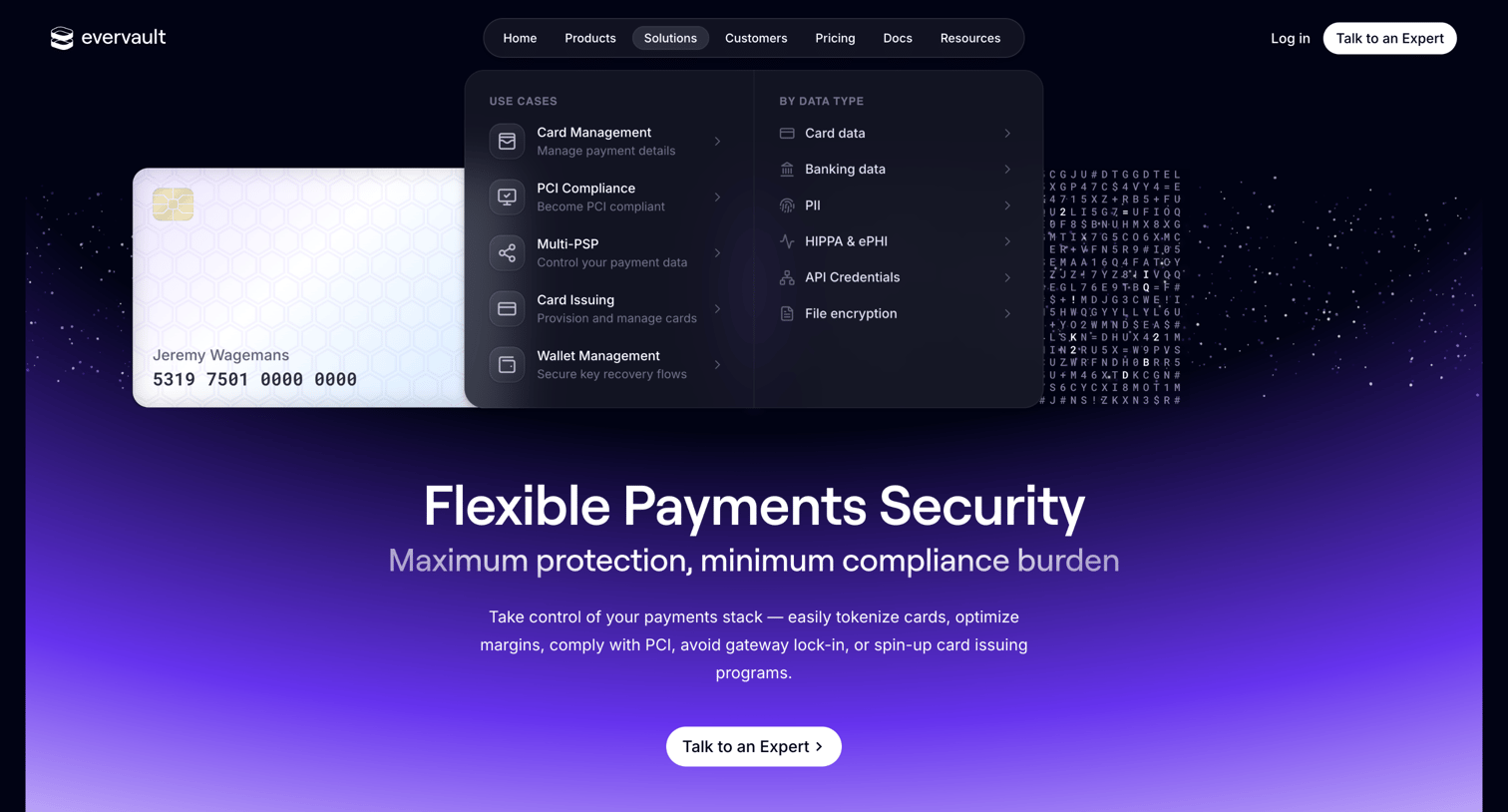 Evervault - Evervault — Flexible Payments Security screen