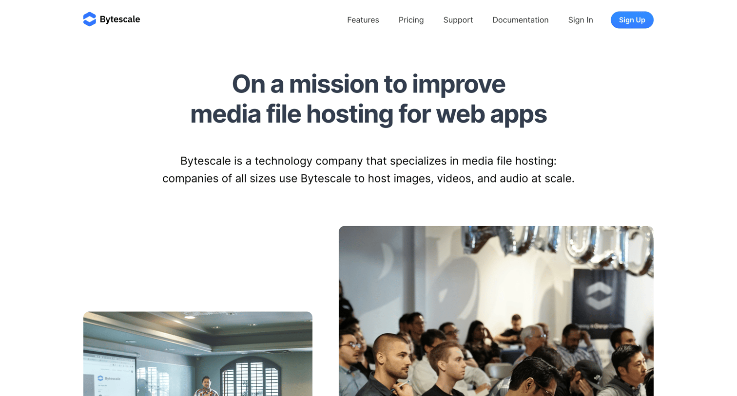Bytescale - About Us | Bytescale screen