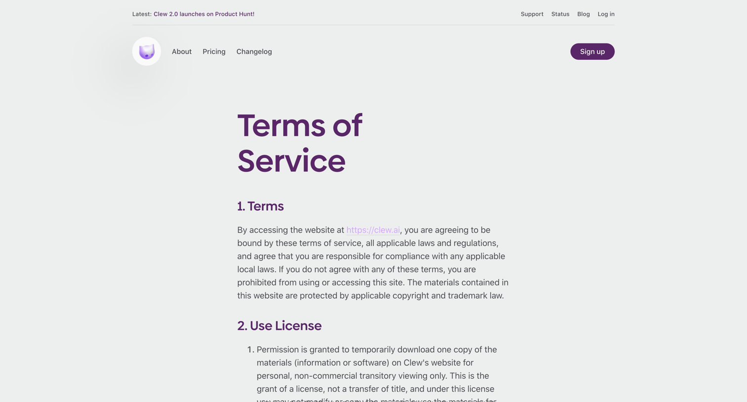 Clew - A Better Way to Work · Clew screen