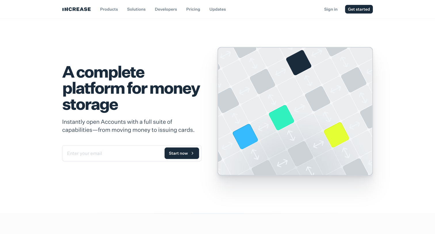 Increase - Wallets — Increase screen
