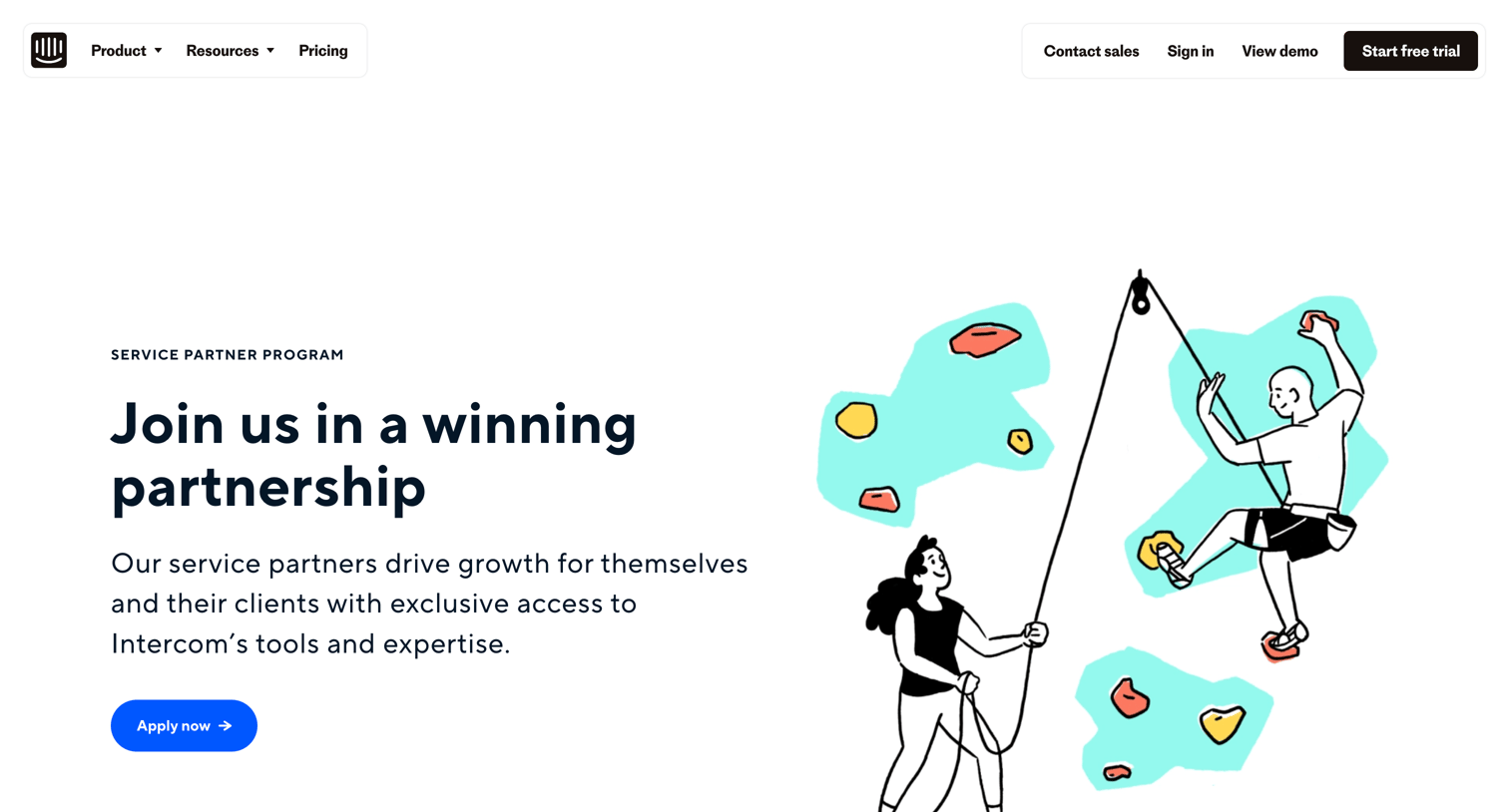 Intercom - Intercom Service Partner Program screen