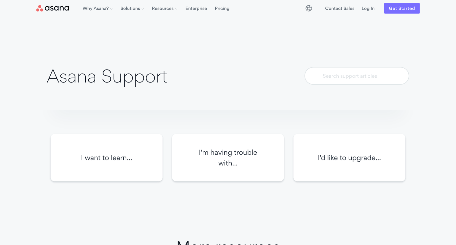 Asana - Asana Support - Help Center • Asana screen