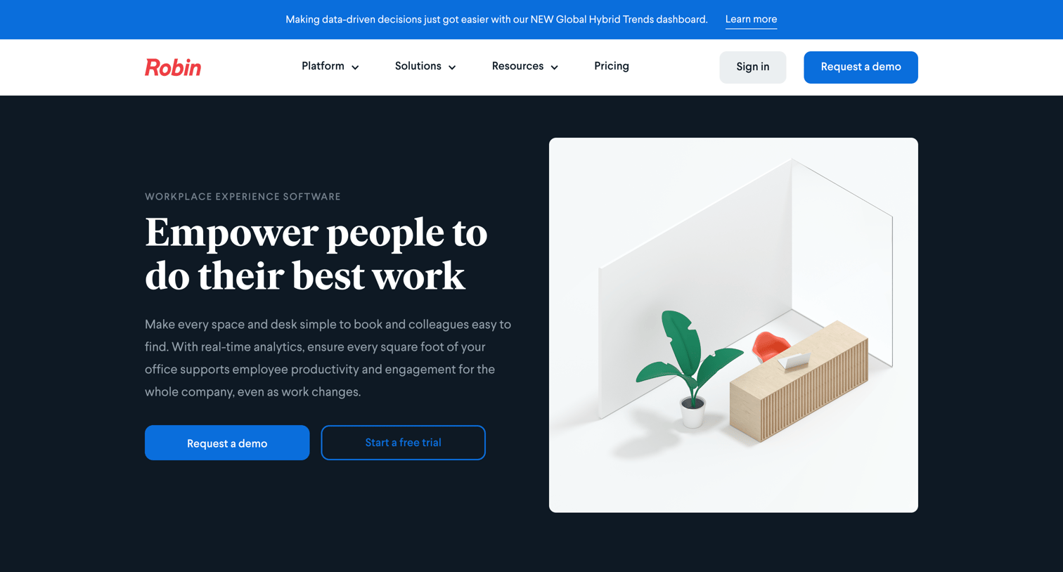 Robin - Workplace management software for flexible offices | Robin screen