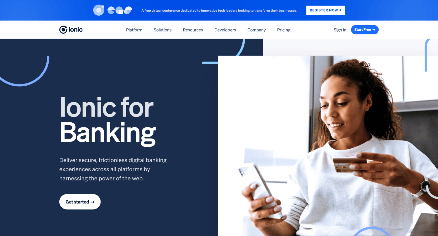 Ionic - Ionic for Banking - Ionic - The Cross-Platform App Development Le screen