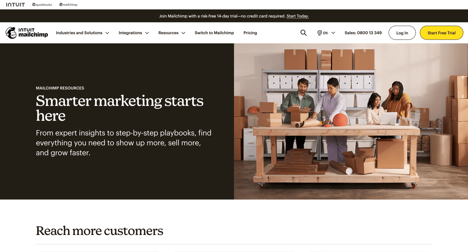 Mailchimp - Marketing Resources Mailchimp screen