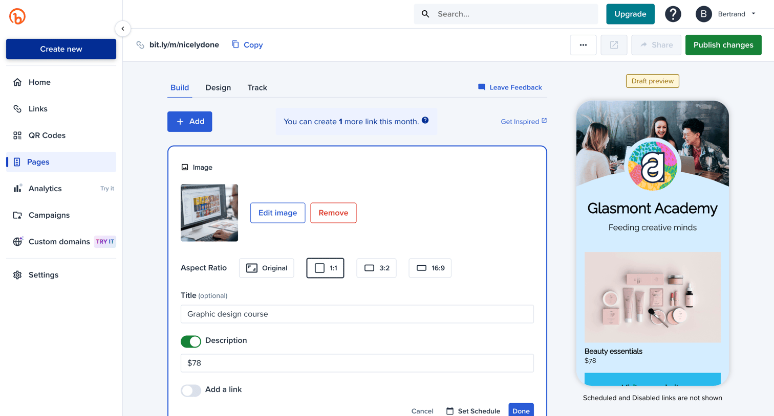 Bitly - Bitly | Bitly Page screen