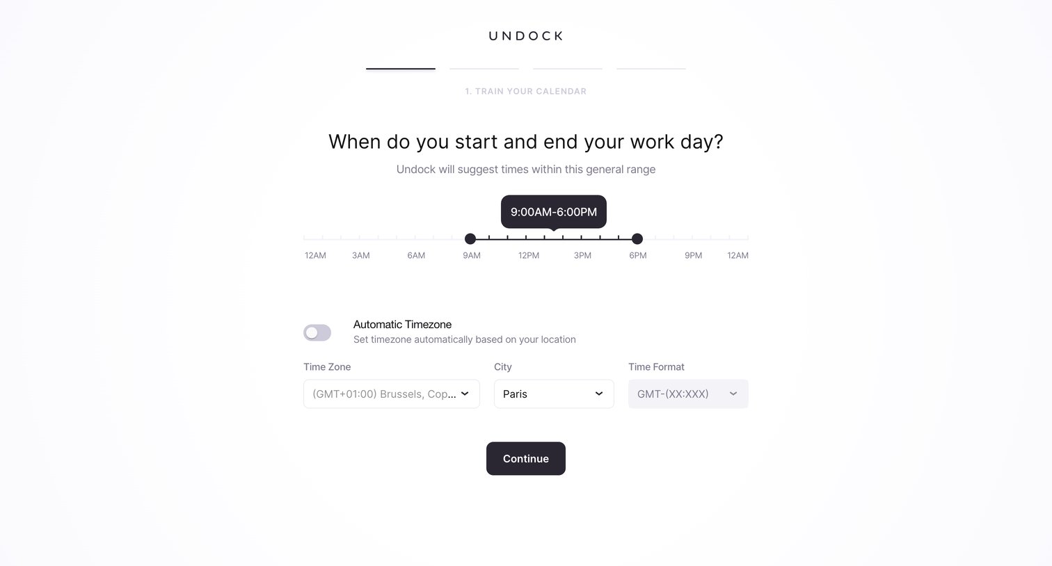 Undock screen