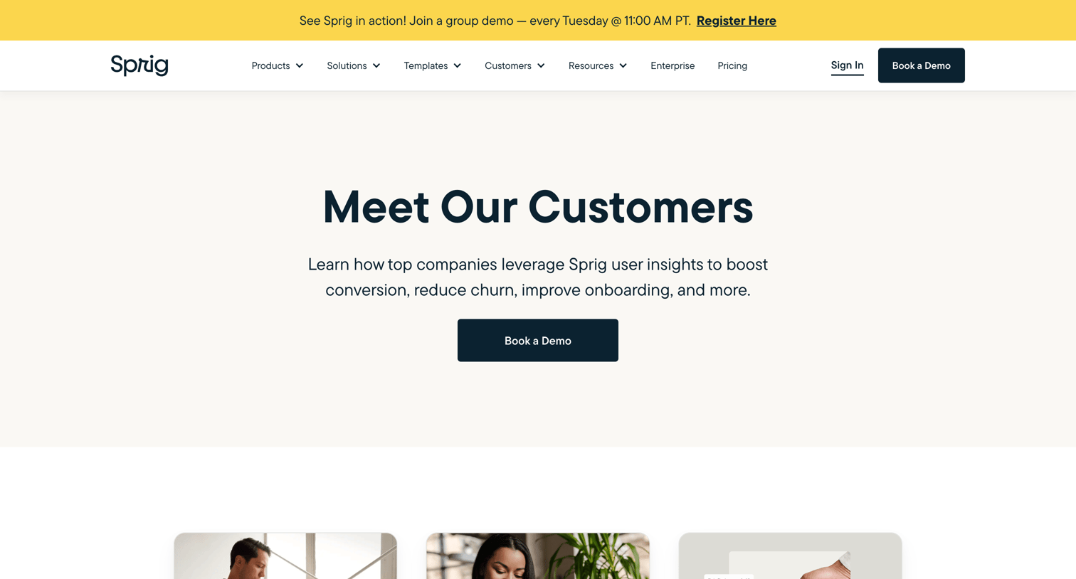 Sprig - Sprig Customer Stories | Sprig screen