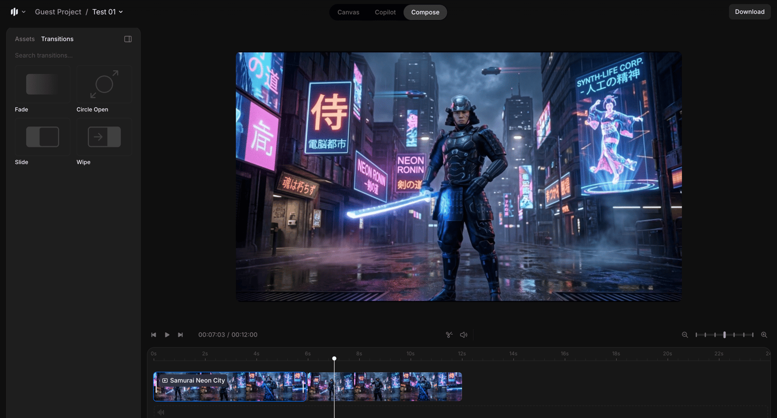 Morphic - Test 01 / Guest Project - Morphic Studio screen
