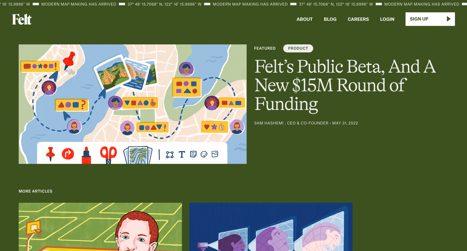 Felt - Felt – Blog screen