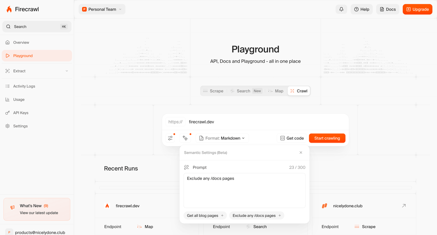 Firecrawl - Firecrawl - The Web Data API for AI screen