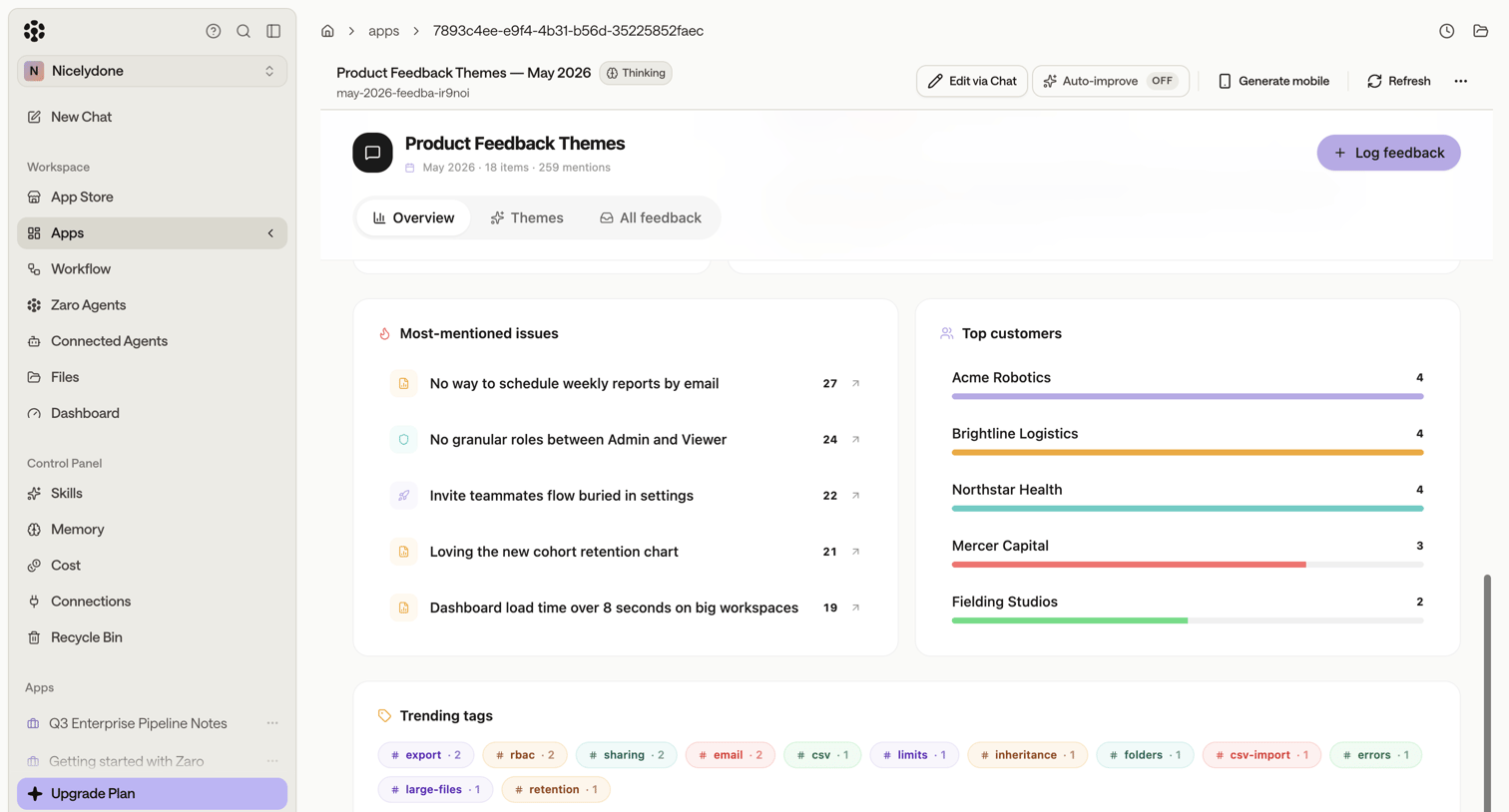 Zaro - Zaro - The Context Layer for Enterprise AI screen
