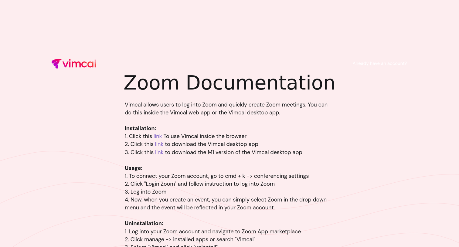 zoom · vimcal.com from Vimcal