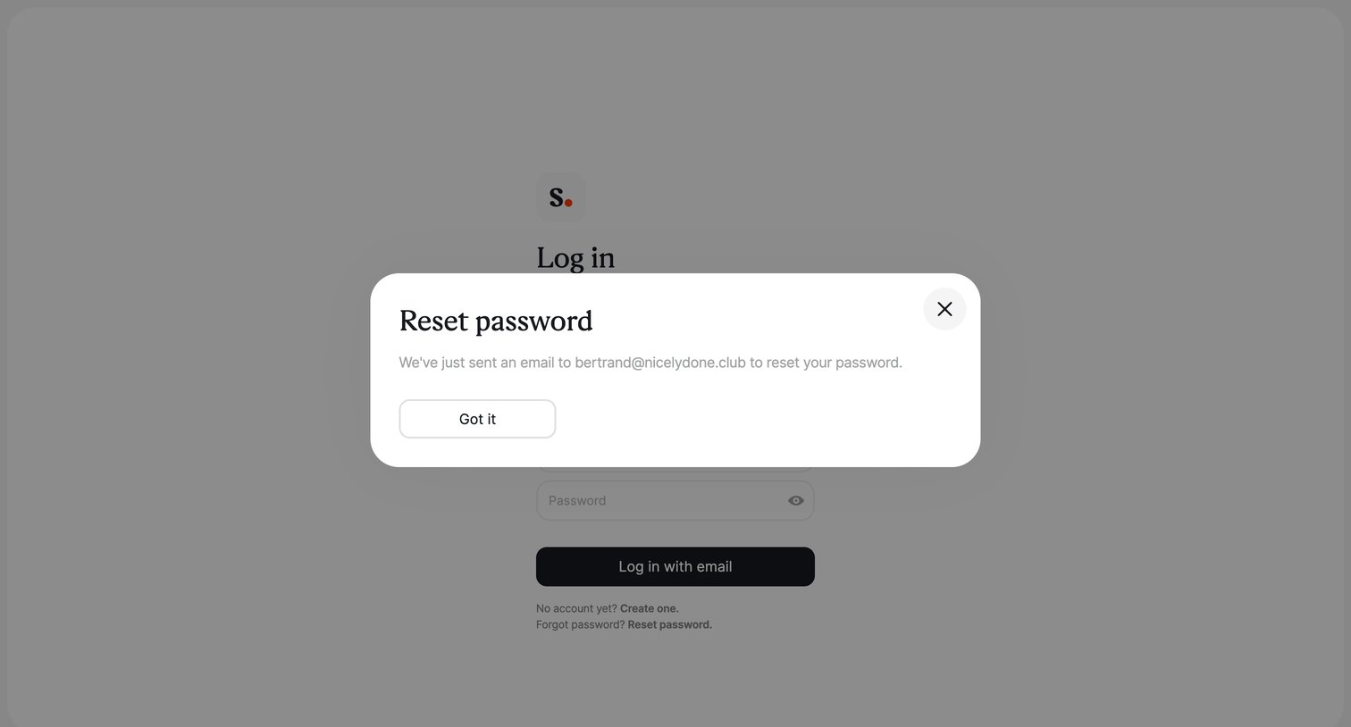 Scribe - Login | Scribe screen