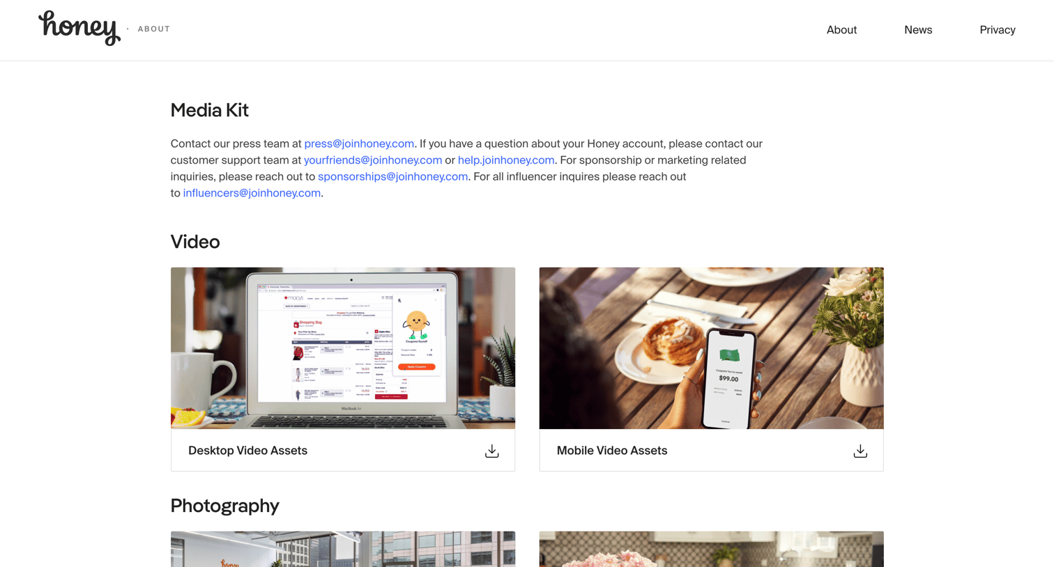 Honey - Honey News screen