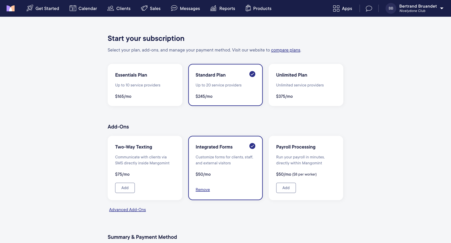 Mangomint - Mangomint App screen