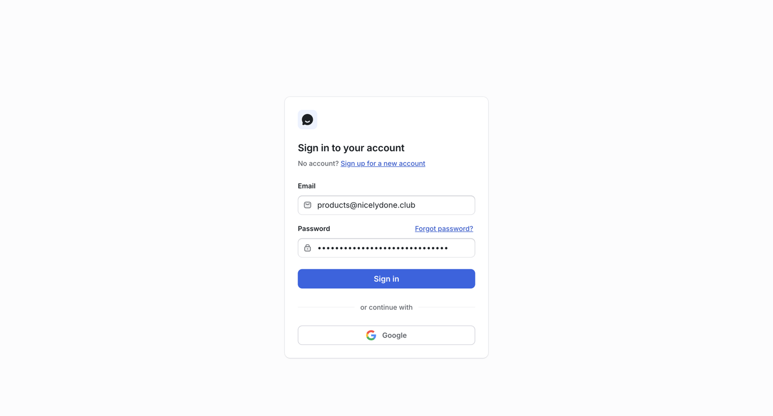 UserJot - Sign In | UserJot screen