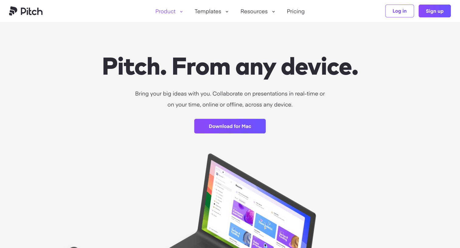 Pitch - Download desktop and mobile apps | Pitch screen